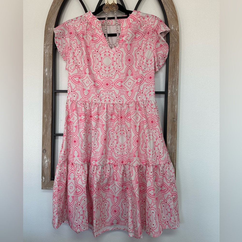 Fun and flirty pink dress